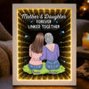 Custom Infinity Mirror Light Box - Personalized Mother's Day Birthday Gifts For Mom - My First Best Friend