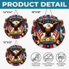 Custom Wood Sign - Personalized America 250th Anniversary Gifts For Mom, Dad, Brother, Sister, Kids - Let Freedom Shine Bright