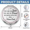 Custom Compact Mirror - Personalized Best Friend Birthday Gifts For Women, Besties, Sisters, BFF - Pinky Promise, Forever