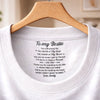 Custom Inside Neck Print T-Shirt - Personalized Best Friend Birthday Gifts For Women, Besties, Sisters, BFF - Bestie Therapy Hits Different