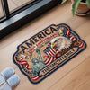 Custom Shaped Doormat - Personalized America 250th Anniversary Gifts For Mom, Dad, Brother, Sister, Kids - United In Pride And Honor