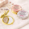 Custom Compact Mirror - Personalized Best Friend Birthday Gifts For Women, Besties, Sisters, BFF - Sisters Always By My Side
