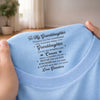 Custom Inside Neck Print T-Shirt - Personalized Birthday Gifts For Granddaughter - A Hug From Grandma, Always
