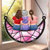 Custom Window Hanging Suncatcher Ornament - Personalized Mother's Day Birthday Gifts For Mom, Daughter, Son - Mom And Us, Forever Linked