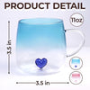 Custom Gradient Glass Mug - Personalized Birthday Gifts For Mom, Grandma - Mom Forever, Grandma With Pride