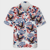 Custom Unisex Tropical Hawaiian Aloha Shirt - Personalized America 250th Anniversary Gifts For Women, Men - Freedom Feels Like Summer