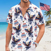 Custom Unisex Tropical Hawaiian Aloha Shirt - Personalized America 250th Anniversary Gifts For Women, Men - American Spirit Island Style