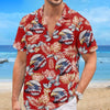 Custom Unisex Tropical Hawaiian Aloha Shirt - Personalized America 250th Anniversary Gifts For Women, Men - United In Brave Spirit 🇺🇸