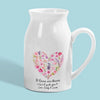 Custom Home Decor Flower Vase - Personalized Mother's Day Birthday Gifts For Mom, Grandma - Blooming With Your Love