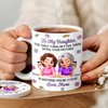 Custom 3D Inflated Effect Printed Mug And Coaster Set - Personalized Mother's Day Birthday Gifts For Daughter - First My Mom, Now My Bestie