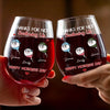 Custom Wine Glass -Personalized Funny Mother's Day Birthday Gifts For Mom - My Bestie For Life