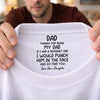 Custom Inside Neck Print T-Shirt - Personalized Father's Day Birthday Gifts For Dad - Best Dad In The World