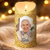 Custom Photo LED Candle - Personalized Memorial Sympathy Gifts For Loss Of Mom, Dad - Always Loved Never Forgotten