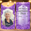 Custom Photo LED Candle - Personalized Memorial Sympathy Gifts For Loss Of Mom, Dad - Always Loved Never Forgotten