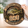 Custom Wooden Tracker Sign - Personalized Birthday Fishing Gifts For Fisherman - A True Angler’s Milestone