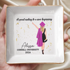 The Tassel Was Worth The Hassle - Family Personalized Custom Jewelry Dish - Graduation Gift For Family Members, Siblings, Brothers, Sisters