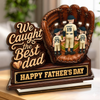 Custom 2-Layered Wooden Plaque - Personalized Father's Day Gifts For Dad, Grandpa, Baseball Lovers, Sports Fans, Sports Lovers - Legends Raise Champions