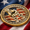 Custom Commemorative Keepsake Coin - Personalized America 250th Anniversary Father's Day Gifts For Dad, Grandpa - The Man, The Myth, The Dad