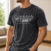 Custom Washed Cotton T-shirt - Personalized Father's Day Birthday Gifts For Dad, Grandpa, Family, Yourself - Forever Lucky To Have Dad