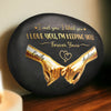 Custom Printed Rock - Personalized Anniversary Wedding Gifts For Husband And Wife, Him And Her - Love Sealed With Pinky Promises