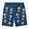 Custom Photo Tropical Hawaiian Aloha Men Beach Shorts - Personalized Father's Day, Summer Vacation And Travel Gifts For Dad, Grandpa - Family’s Favorite Hero