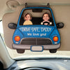 Custom Photo Safe Travels, We Love You Lots - Family Personalized Custom Car Visor Clip - Gift For Family Members