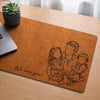 Custom Photo Desk Mat - Personalized Father's Day Birthday Gifts For Dad, Grandpa - Dad’s Love Holds Us Together