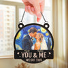 Custom Photo Window Hanging Suncatcher Ornament - Personalized Anniversary Wedding Gifts For Husband And Wife, Him And Her - Our Perfect Night