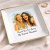 Custom Photo Jewelry Dish - Personalized Best Friend Birthday Gifts For Women, Besties, Sisters, BFF - Ride Or Die Squad