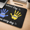 Custom Desk Mat - Personalized Father's Day Birthday Gifts For Dad, Grandpa - Tiny Hands, Big Love For Daddy