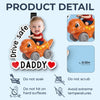 Custom Photo Acrylic Car Visor Clip - Personalized Father's Day Gifts For Dad, Grandpa - Drive Happy, Drive Safe