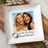 Custom Photo Funny Caricature Jewelry Dish - Personalized Best Friend Birthday Gifts For Women, Besties, Sisters, BFF - My Favorite Weirdo