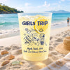 Custom Party Cups - Personalized Summer Vacation And Travel Gifts For Best Friends, Family - Good Times And Tan Lines
