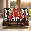 Custom LA 2026 Soccer Dad 2-Layered Wooden Plaque - Personalized Father's Day Gifts For Dad, Grandpa, Soccer Lovers, Sports Fans, Sports Lovers - Raised On Soccer Passion
