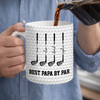 Custom 3D Inflated Effect Printed Mug - Personalized Father's Day Birthday Golf Gifts For Dad, Grandpa - Don’t Touch My Clubs