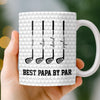 Custom 3D Inflated Effect Printed Mug - Personalized Father's Day Birthday Golf Gifts For Dad, Grandpa - Don’t Touch My Clubs