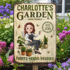 Custom Home Decor Metal Sign - Personalized Birthday Garden Gifts For Gardeners - My Little Green Paradise