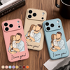 Custom Photo Leather Phone Case - Personalized Father's Day Birthday Gifts For Dad, Grandpa - Strong Families Start With Dad