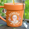 Custom Photo Plant Pot Ceramic Mug - Personalized Birthday Garden Gifts For Gardeners - My Morning Garden Escape