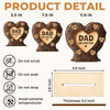 Custom 2-Layered Wooden Plaque - Personalized Father's Day Birthday Gifts For Dad, Grandpa - Dad Is My Everyday Hero