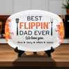 Best Flippin’ Dad Ever - Family Personalized Custom Platter - Father's Day, Gift For Dad, Grandpa
