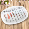 Your Love Was The Foundation Of My Life - Family Personalized Custom Platter - Father's Day, Gift For Dad, Grandpa
