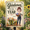 Custom Home Decor Metal Sign - Personalized Birthday Garden Gifts For Gardeners - Greenery Is My Therapy