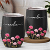 Custom Wine Tumbler - Personalized Best Friend Birthday Gifts For Women, Besties, Sisters, BFF, Family, Yourself - Partners In Wine Crimes