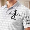 Custom Polo Shirt - Personalized Father's Day Birthday Golf Gifts For Dad, Grandpa - Born To Golf Forced To Work