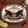 Custom Platter - Personalized America 250th Anniversary Gifts For Mom, Dad, Brother, Sister, Kids - Liberty Laughter Love