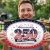 Custom Platter - Personalized America 250th Anniversary Gifts For Mom, Dad, Brother, Sister, Kids - Family Traditions Start Here