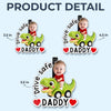 Custom Photo Acrylic Car Visor Clip - Personalized Father's Day Gifts For Dad, Grandpa - Riding Into Happy Memories