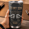 Custom Tumbler - Personalized Father's Day Birthday Gifts For Son - Son You Make Me Proud Every Day