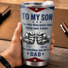Custom Tumbler - Personalized Father's Day Birthday Gifts For Son - Son Chase Every Dream Fearlessly